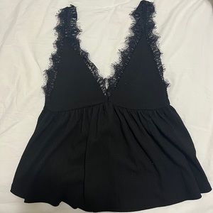 Urban outfitters babydoll lace top